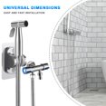thumbnail image 4 of Pulverizador de mano Cabezal de ducha Juego de grifos de bidé de mano Accesorios para el baño del hogar, 4 of 5
