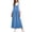 Blue, variant on Overall Dress for Women Casual Pleated Adjustable Strap Maxi Dresses Loose Fit A Line Dress Jumpsuits with Pockets