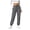 Dark gray, variant on Women's Cuffed Jogger Fleece Sweatpants Soft Lounge Pants with Pockets Adjustable Drawstring for Casual Workout Running