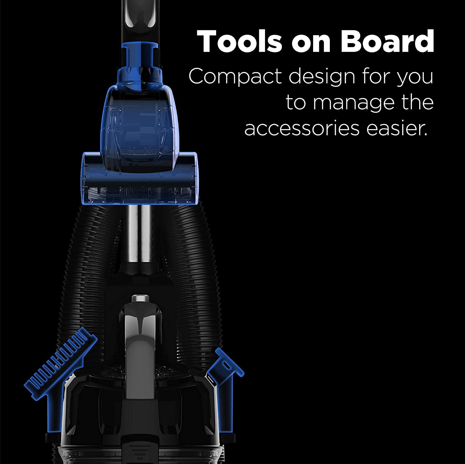 PowerSpeed Lightweight Upright Vacuum Cleaner for Carpet and Hard Floor, Powerful Bagless Upright Vacuum Cleaner for Home Pets, NEU181A, Blue