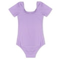 thumbnail image 2 of Oyolan Kids Girls Athletic Leotard One Piece Ballet Dance Fitness Unitard Gymnastics Bodysuit Purple 6, 2 of 4