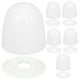 thumbnail image 1 of 6 uds. Tapas universales para pernos de inodoro, tapas redondas de plástico a presión para pernos de inodoro, cubiertas con arandelas adicionales para una fácil instalación, color blanco, 1 of 5