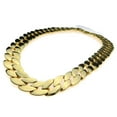 thumbnail image 4 of Hip Hop Chain 25MM Wide Yellow Gold Finish Flat Huge Cuban Link Necklace 30" Inch, 4 of 8