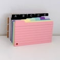 thumbnail image 6 of Cardboard Index Card Box (Storage Organizer, Loose-Leaf File), Cardboard Storage Box With 180 Sticky Notes And 110G Cards, Desktop Organizer For Recipes And Photos, Meiiso, 6 of 9