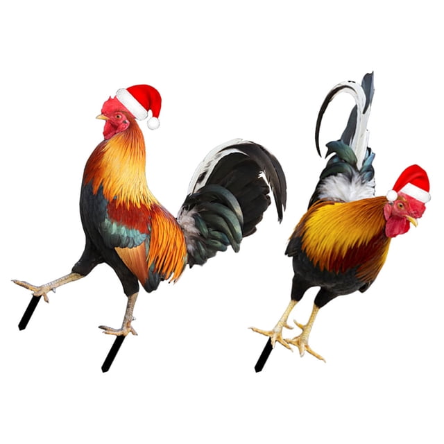 FUTUREORYY 2Ud De Gallina Para Jardín De Acrílico Resistente Exterior