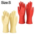thumbnail image 2 of 2 pares de guantes de goma para lavar platos de cocina, guantes de limpieza domésticos reutilizables, 2 of 6