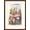 Brown Frame, variant on Art.com Alice in Wonderland, Caterpillar on Mushroom Art Print, White Frame Wall Art, 17" x 23"