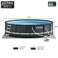 thumbnail image 3 of INTEX 16ft x 48in Ultra XTR Above Ground Swimming Pool & Optiflow 50lb Pool Filter Sand, 3 of 10