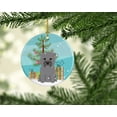 thumbnail image 2 of Carolines Treasures BB4184CO1 Merry Christmas Tree Glen of Imal Grey Ceramic Ornament, 2 of 2