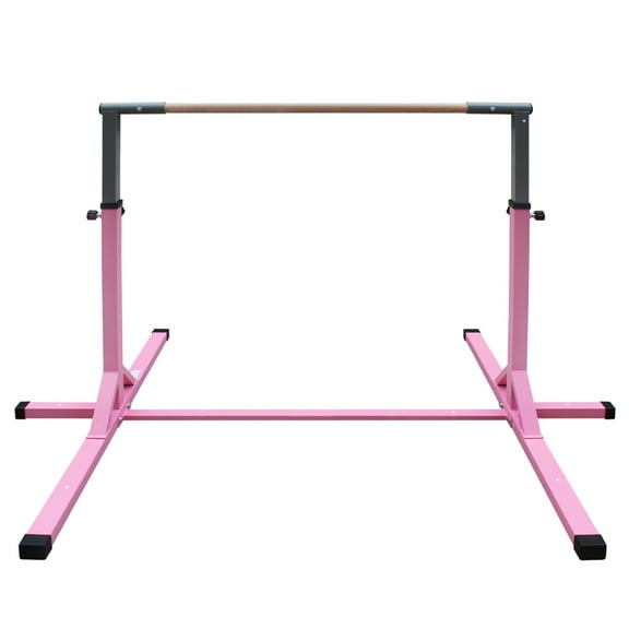 Gymnastics Bar for Kids, Adjustable Height Gym Bar, Junior Training Kip Bar for Home, Built for kids 3  Years Yellow