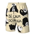 thumbnail image 5 of Naloa Panda Doing Yoga Men's Beach Shorts, Surfing shorts, Swim trunks, Quick Dry Swim Trunks for Surfing Beach Fun - Small, 5 of 9