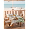 thumbnail image 2 of Outdoor Tablecloth with Umbrella Hole for Patio/Picnic/Party/Camping, Botanical Waterproof Table Cloth Rectangle Table Cover Washable, Spring Leaves Flowers Deers Birds Country Biege (60"x 84"), 2 of 8