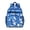 Blue-48, variant on Palm Inspired Student Backpack Bookbag Tropical Plant Hawaiian Floral Jungle Leaves Botanical Leafy Aloha Beach Vacation Colorful Exotic Chest Strap