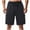 Black, variant on Mlzmgr Cargo Shorts For Men Drawstring Elastic Waist Short with Multi Pockets Fishing Hiking Short Pants