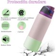 thumbnail image 2 of Piezas Silicon Funda para Owala, Protectora para Parachoques Inferior Antideslizante para Botellas de Acero Inoxidable FreeSip, Twist, y Tirar,Accesorios para Owala 24oz (Verde y Rosa), 2 of 3