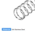 thumbnail image 4 of Compression Spring, 5 Pack 304 Stainless Steel, 5mm OD, 0.5mm Wire, 10mm Length, 4 of 6
