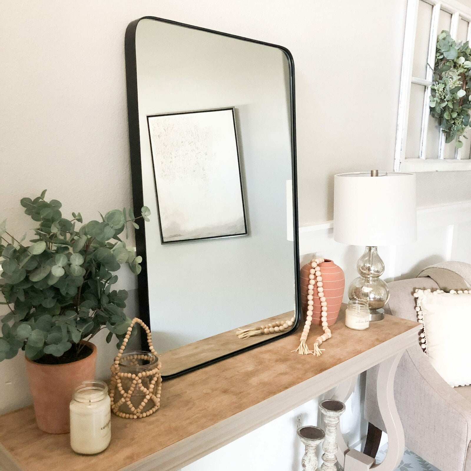 Pawtucket Dresser Mirror, Frame Material Details MDF, Installation