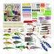 thumbnail image 3 of de 300 señuelos de pesca para lubina, trucha, salmón, incluidos señuelos giratorios, gusanos de plástico, ranas, anzuelos individuales, Zulema Señuelos de pesca cebos, 3 of 7