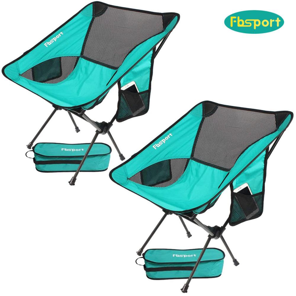 2pc Backpacking Camping Chairs, Lightweight Portable Camping Chair, Foldable Chair, Outdoor Chair, Kids Camp Chair, Camping Chairs 2 Pack for Adults, Folding Chairs, Outside Chairs - image 1 of 7