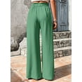 thumbnail image 7 of Efsteb Wide Leg Sweatpants Women Elastic Waist Drawstring Baggy Pants Sweatpants Loose Comfortable Pants for Women Casual Trousers Pants for Women Wide leg Pants Solid Color Trousers Green M, 7 of 7