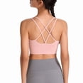 thumbnail image 4 of Sujetador deportivo para mujer, sujetador deportivo para yoga, running, sujetador deportivo a prueba de golpes, tops para mujer, aspecto llamativo, 4 of 6