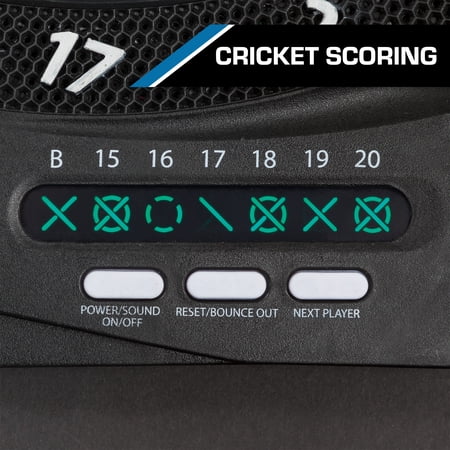 NARWHAL REVOLUTION ELECTRONIC DARTBOARD WITH 30 GAMES, CRICKET SCORING AND 6 PLASTIC TIP DARTS