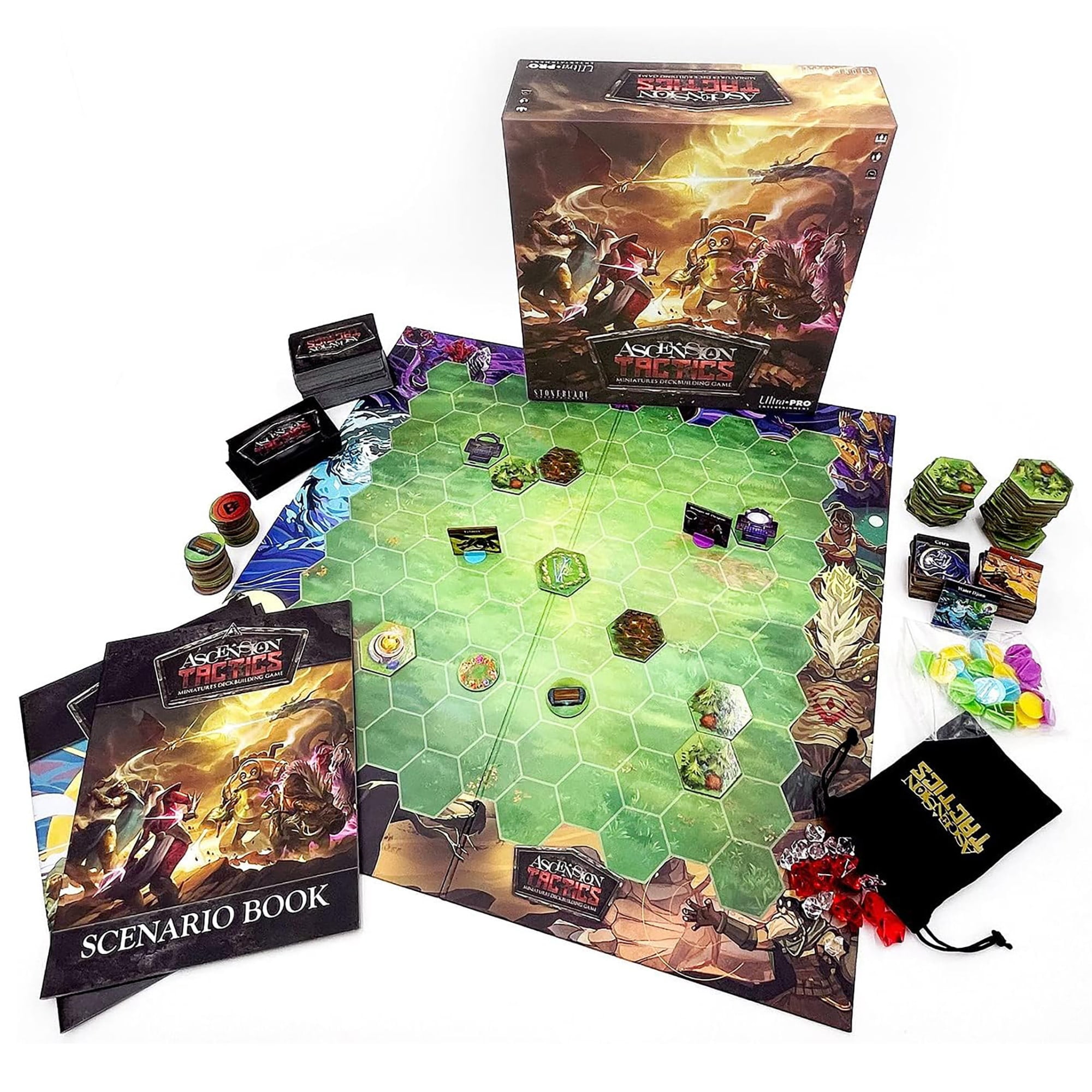 Ascension: Tactics - Deckbuilding Miniatures Board Game, Fantasy Card Battles & Campaigns, Control Champions, Character Standees, Ages 10+, 1-4 Player
