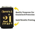 thumbnail image 3 of MEANT2TOBE Gold 21st Birthday Gift Set for Men - Can Cooler, Sleeves, Favors, Decorations, and Party Supplies, 3 of 8