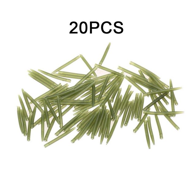 Lefu 20/50/100pcs Terminal Carpe Pêche Anti Enchevêtrement Rig Manches Pêche Crochet Manchon