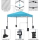 thumbnail image 4 of Songqin 10x10 1-Person Setup Pop Up Canopy Tent, Instant Portable Commercial Canopy Tent, Outdoor Gazebo with 1-Button Push, Wheeled Bag & 4 Sandbags for Home, Party & Outdoor Activities, Sky Blue, 4 of 18