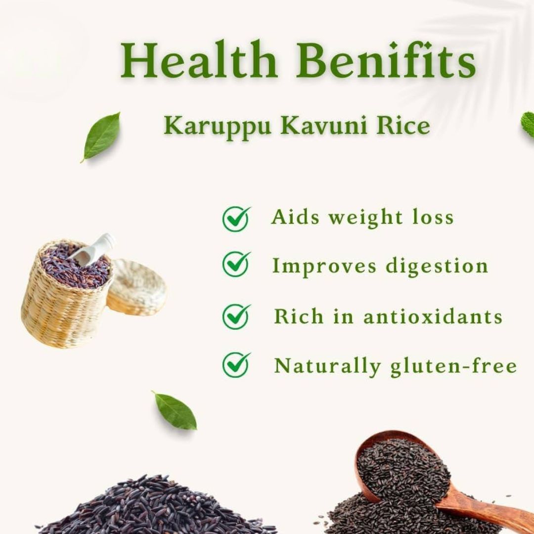 Shastha Heritage Rice - Karuppu Kavuni Rice 5Lbs (Pack of 1)