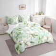 thumbnail image 3 of Homewish Country Floral 7-Piece Twin Bedding Sets,Rustic Botanical Bedding Comforter Set,White Green Sheet Sets For Girl Teens,Luxury Bedroom Decor, 3 of 8