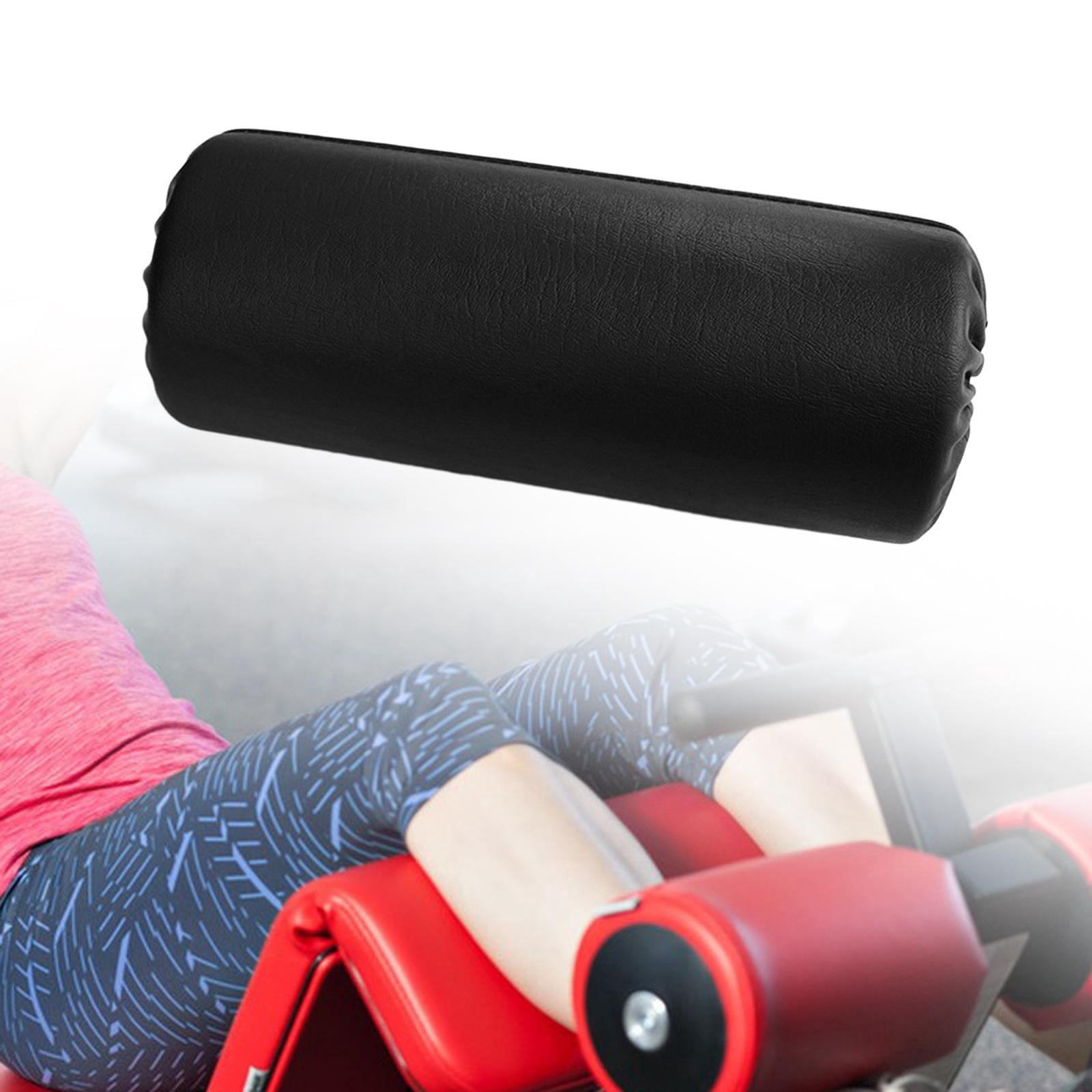 Baoblaze Foam Foot Pad Roller PU Leather for Home Gym Exercise Equipment Weight Bench Black