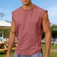thumbnail image 2 of Tank Top Men Workout Sleeveless Undershirts Running Shirt Bodybuilding Beach Gym Muscle Shirt Bodybuilding Gym Vest Loose Fit Fitness Clothing, 2 of 4