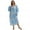 Sky Blue, variant on WBQ Womens Long Nightgown Floral Night Dress With Long Sleeve for Ladies Plus Size Sleep Shirts Full Length Soft Sleep Gowns