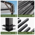 thumbnail image 6 of MUCHANT 20'x40' Outdoor Metal Carport, Heavy Duty Garage Galvanized Car Shelter with Enhanced Base for Pickup, Boat, Car and Tractors, 6 of 8
