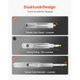 thumbnail image 4 of VEVOR 1 Pair Full Extension Drawer Slides 18 20 22 28 30 32 36 38 40 44 48 52 56 60 in, 500 lbs Load Capacity Locking Drawer Slides, Ball Bearing with Lock Side Mount Drawer Slide Rail, 4 of 10