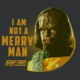 thumbnail image 2 of Women's Star Trek: The Next Generation Worf I Am Not a Merry Man  Racerback Tank Top Black Heather 2X Large, 2 of 4