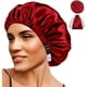 thumbnail image 1 of wonima11 Satin Bonnet 2Pcs Silk Bonnet Hair Bonnets For Sleeping Silky Soft Sleep Cap Womens Night Curly Natural Hair Caps, 1 of 1
