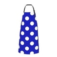 thumbnail image 2 of Pofeuu Blue And White Polka Dot Print Waterproof Apron with Pockets Adjustable Cooking Aprons Kitchen Bib for Baking Household Cleaning, 2 of 8