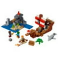 thumbnail image 3 of LEGO Minecraft The Pirate Ship Adventure 21152 Pirate Ship Boat Shark Treasure Chest Building Toy Kit (386 Pieces), 3 of 6
