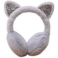 thumbnail image 1 of Cache-oreilles Extérieurs Cache-Oreilles Moelleux Bandeau Cache-Oreilles Mode Femmes Cache-Oreilles en Peluche Hiver (Couleur : A, Taille : Taille Unique), 1 of 7