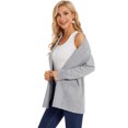 thumbnail image 6 of Cizayoi Women's Classic Open Front Cardigan Shawl Collar Knit Sweater, 6 of 11