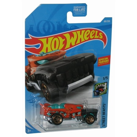 Hot Wheels Street Beasts 1/5 (2020) Orange Hotweiler Toy Car 69/250
