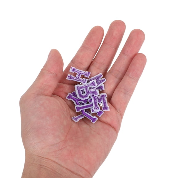 LOLIPPYY 3 Sets Embroidered Iron-On Alphabet Letter Patches A-Z Sew-On Applique for Hats Shirts Jeans Bags Decoration and Repair