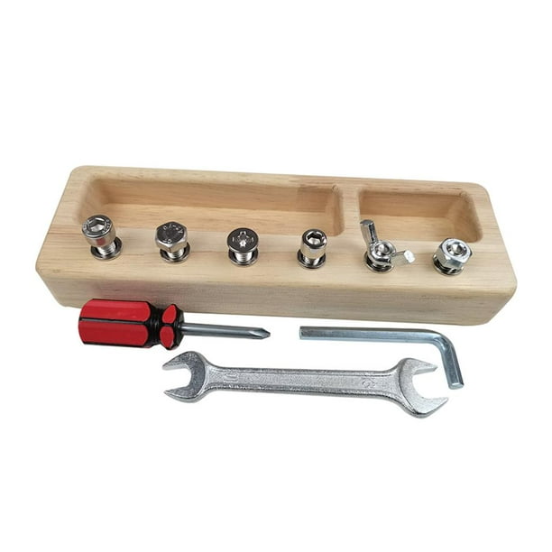 Juego de juguetes giratorios con llave inglesa y destornillador para bebés Estilo 2