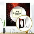 thumbnail image 3 of Designart "Monochromatic Photo Of Red Palm Trees I" Palms & Palm Trees Red Large Square Mirror - Square Bedroom Mirror Printed Wall Decor - Traditional Square Printed Wall Mirror Art, 3 of 5