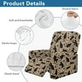 thumbnail image 6 of Renewold Black Cat Paw Leopard Print Stretch Recliner Chair Cover Washable Couch Cover Recliner 4 Pieces Polyester Spandex Reclining Slipcover Furniture Protector for Reclining Sofa, 6 of 8