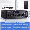 thumbnail image 2 of Amplificador De Audio  Bloosom Bt-298pro 800w Con Bluetooth Para Auto Negro, 2 of 4