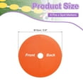 thumbnail image 2 of Spot Markers 6 Inch, 6 Pcs Non-Slip Floor Dots Agility Markers Flat Field Cones Poly Dots with Hole, Orange, 2 of 7